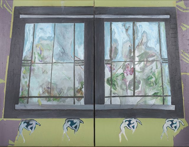 Bedroom Window, 2018, acrylic on canvas, 50/70 cm