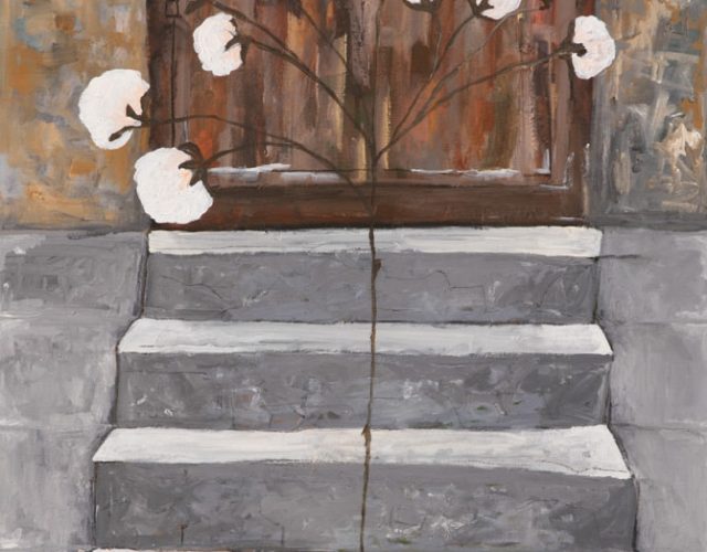 Stairway , 2020/21, acrylic on canvas, 60/80 cm